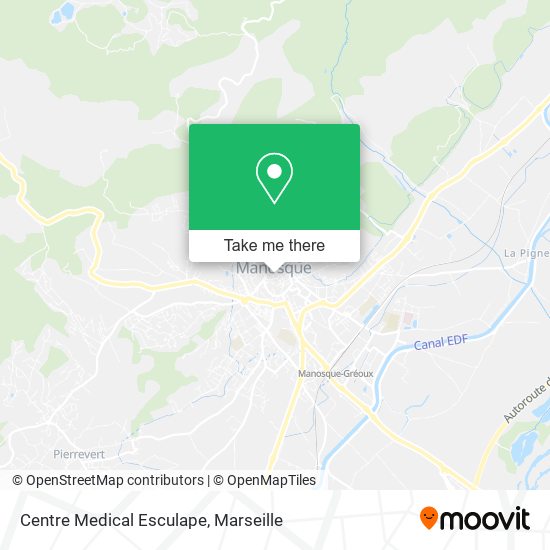 Centre Medical Esculape map