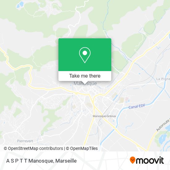 A S P T T Manosque map