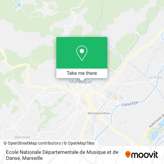 Mapa Ecole Nationale Départementale de Musique et de Danse