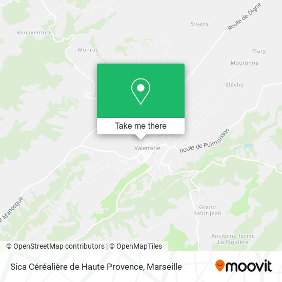 Sica Céréalière de Haute Provence map