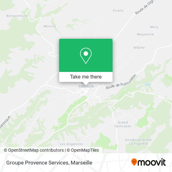 Groupe Provence Services map