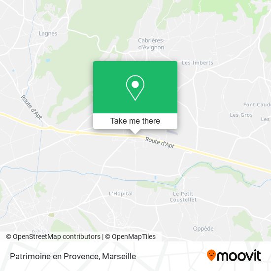 Mapa Patrimoine en Provence