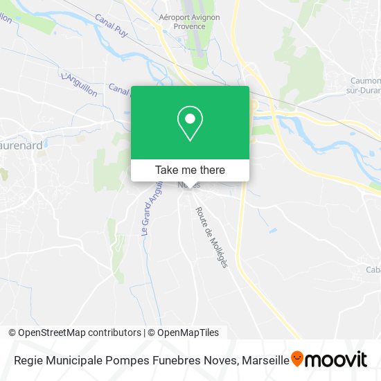 Regie Municipale Pompes Funebres Noves map