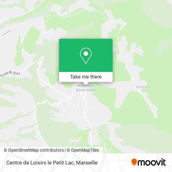 Mapa Centre de Loisirs le Petit Lac