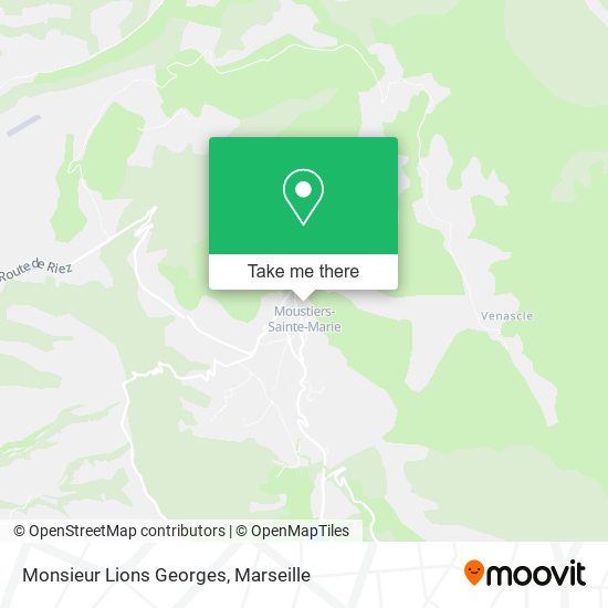 Mapa Monsieur Lions Georges