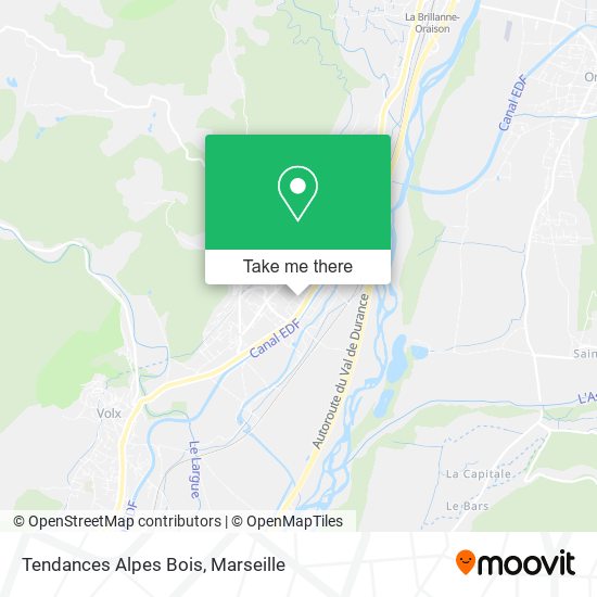 Tendances Alpes Bois map