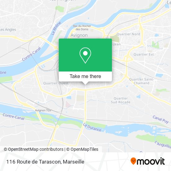 116 Route de Tarascon map