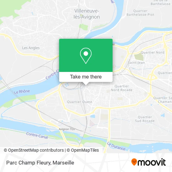 Parc Champ Fleury map