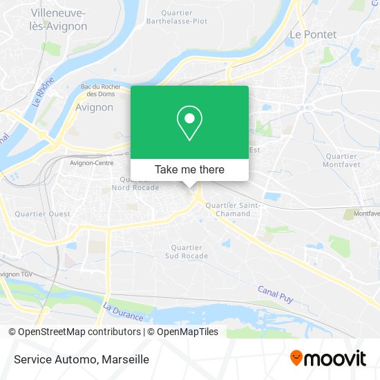 Service Automo map