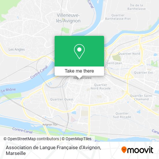 Mapa Association de Langue Française d'Avignon