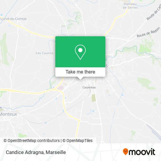 Candice Adragna map