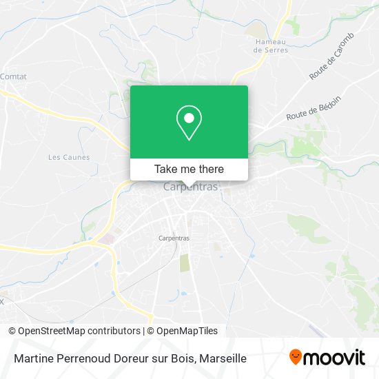 Martine Perrenoud Doreur sur Bois map