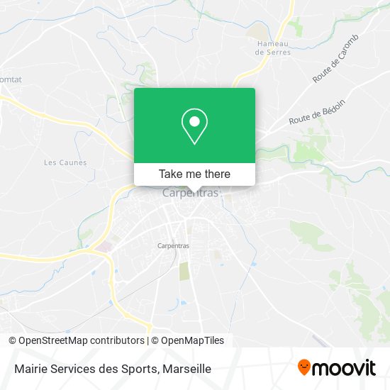 Mapa Mairie Services des Sports