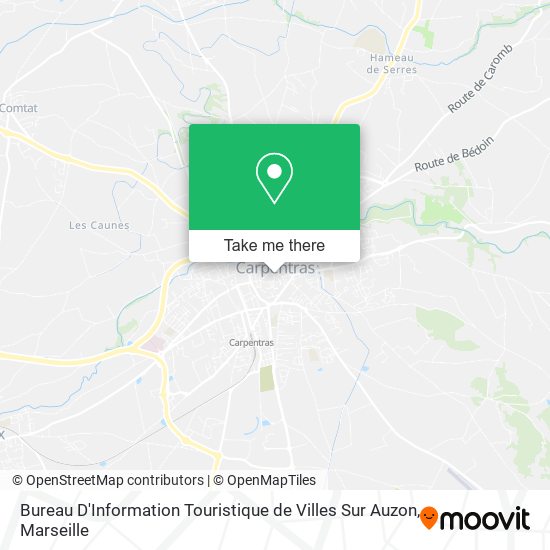 Bureau D'Information Touristique de Villes Sur Auzon map