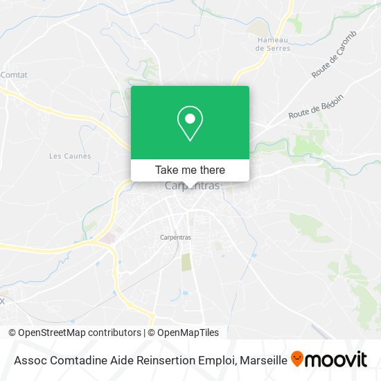 Assoc Comtadine Aide Reinsertion Emploi map