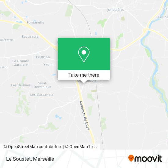 Le Soustet map