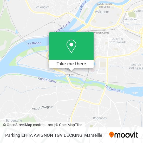 Parking EFFIA AVIGNON TGV DECKING map