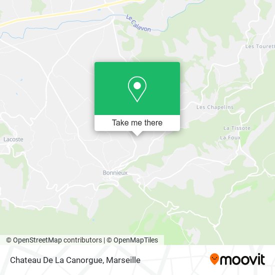 Chateau De La Canorgue map