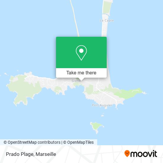 Prado Plage map