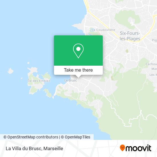 La Villa du Brusc map