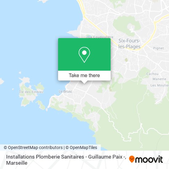 Installations Plomberie Sanitaires - Guillaume Paix - map