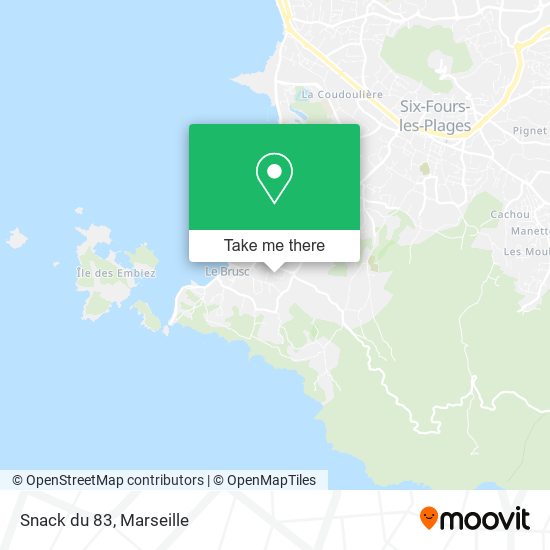 Snack du 83 map