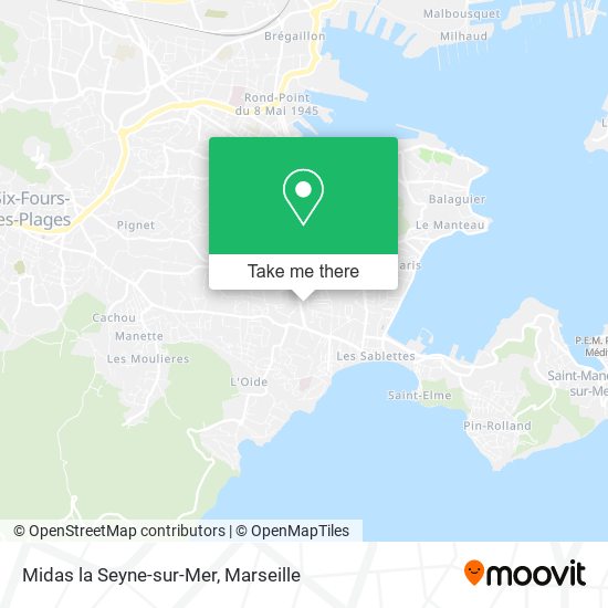 Midas la Seyne-sur-Mer map