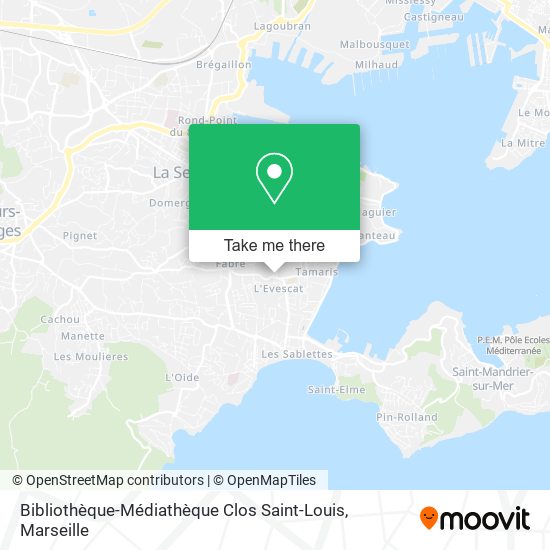 Bibliothèque-Médiathèque Clos Saint-Louis map