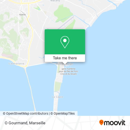 O Gourmand map