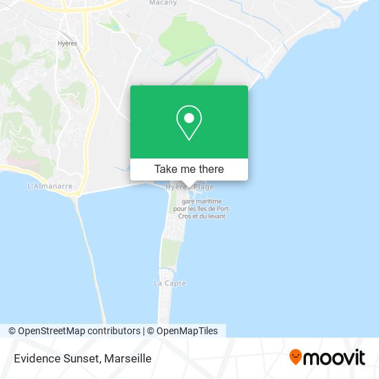 Evidence Sunset map