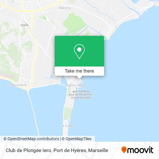 Club de Plongée Iero. Port de Hyéres map