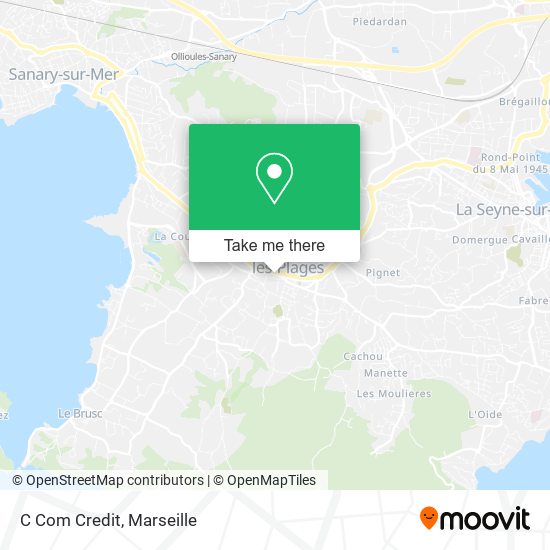 C Com Credit map