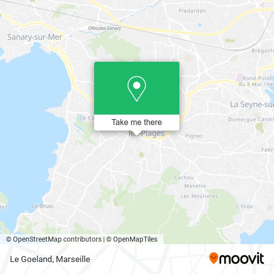 Le Goeland map