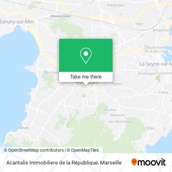 Acantalis Immobiliere de la République map