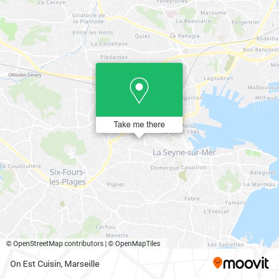 On Est Cuisin map