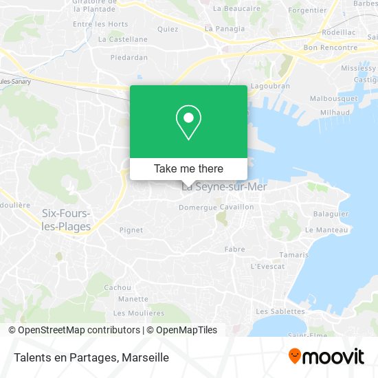 Talents en Partages map