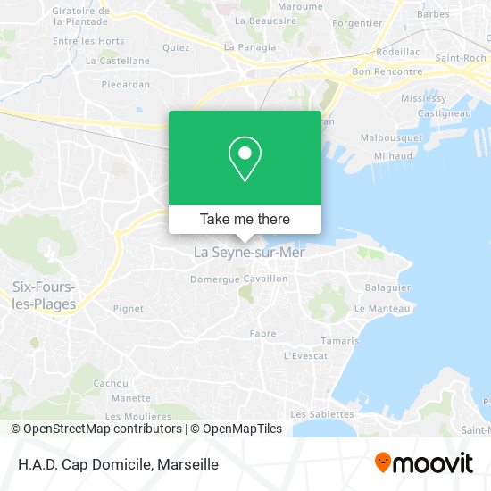 H.A.D. Cap Domicile map