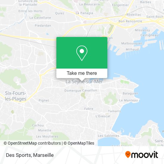 Des Sports map
