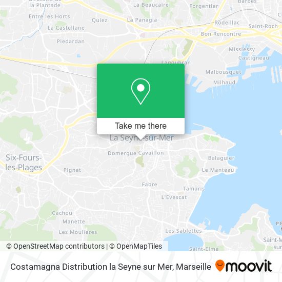 Costamagna Distribution la Seyne sur Mer map