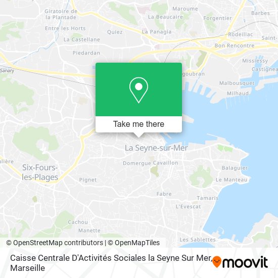 Caisse Centrale D'Activités Sociales la Seyne Sur Mer map