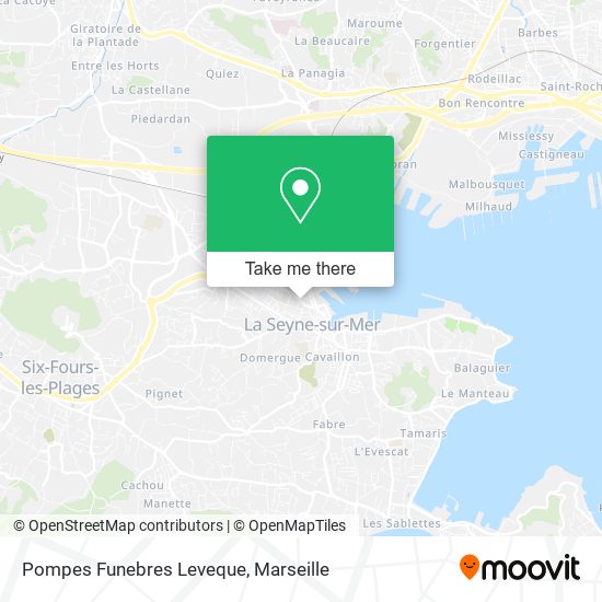 Pompes Funebres Leveque map