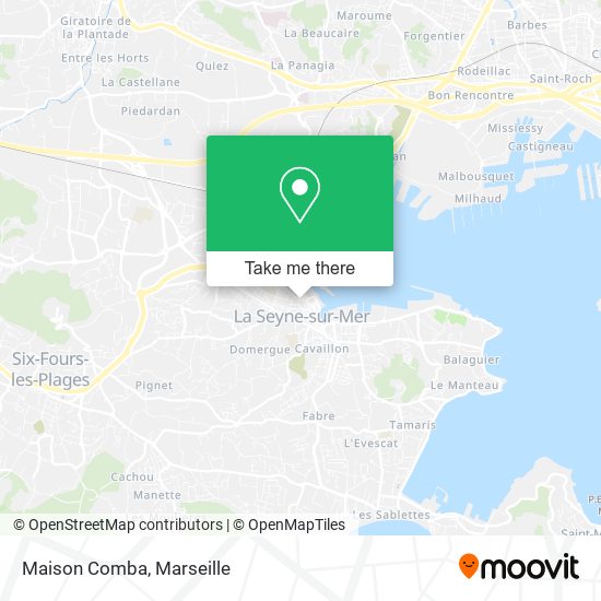 Maison Comba map