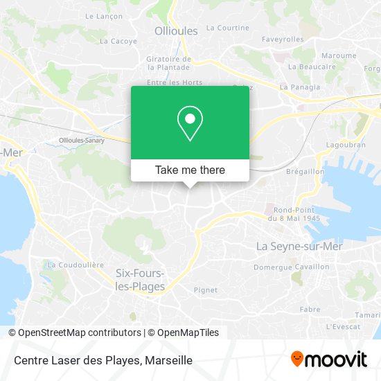 Centre Laser des Playes map