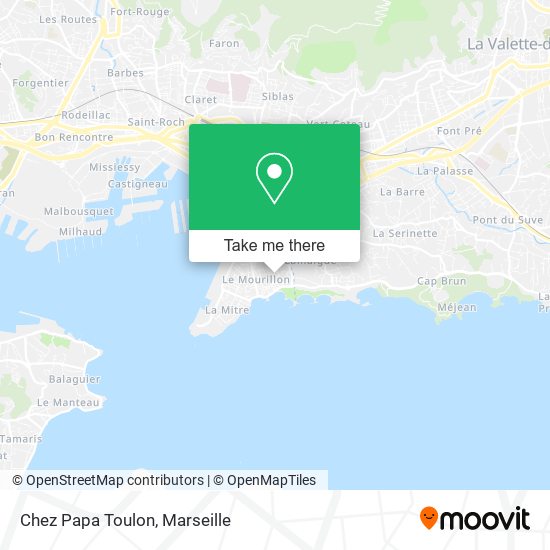 Chez Papa Toulon map