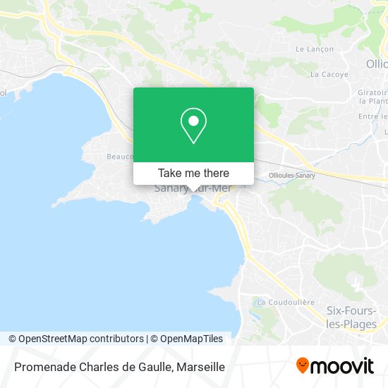 Promenade Charles de Gaulle map