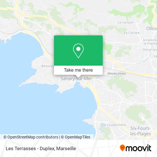 Les Terrasses - Duplex map