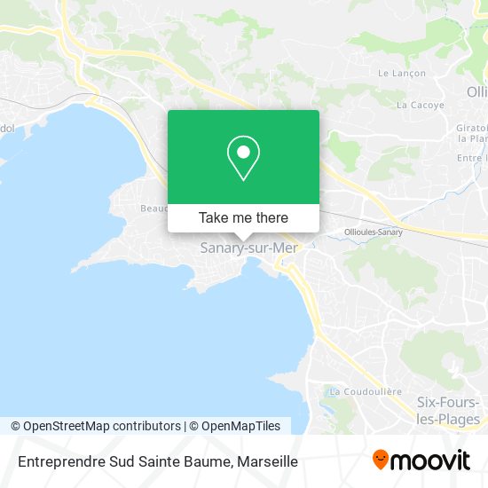 Mapa Entreprendre Sud Sainte Baume