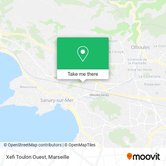 Xefi Toulon Ouest map