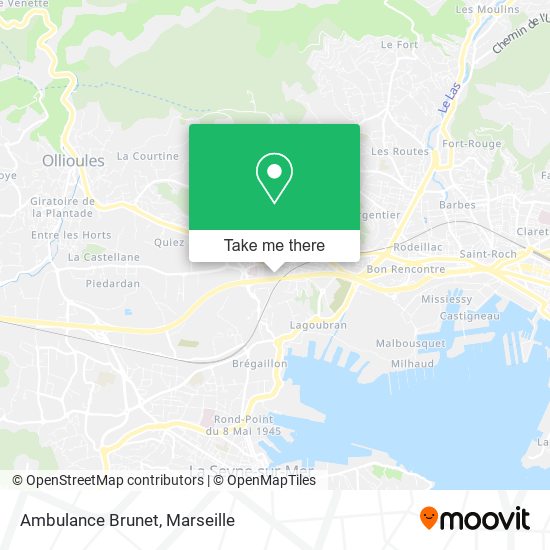 Ambulance Brunet map