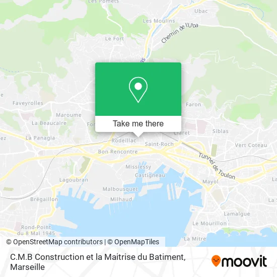 C.M.B Construction et la Maitrise du Batiment map